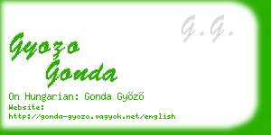 gyozo gonda business card